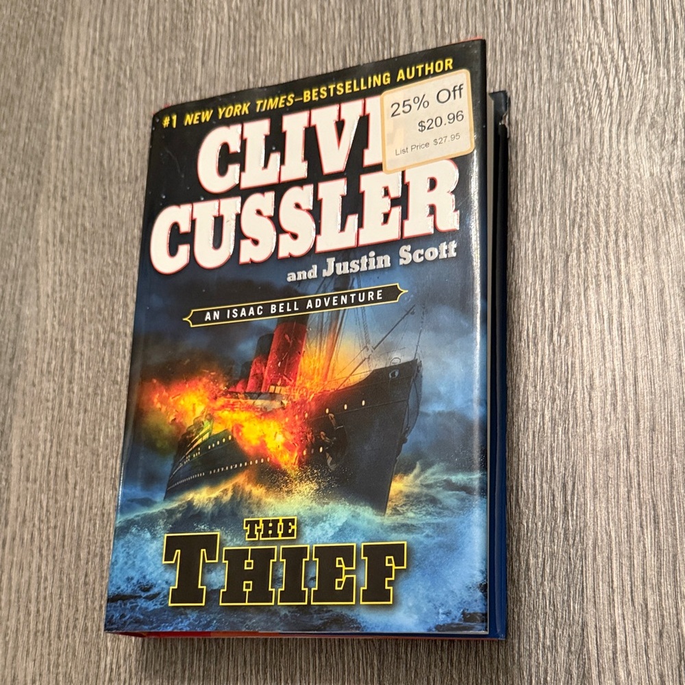 The Thief by Clive Cussler Hardcover Book